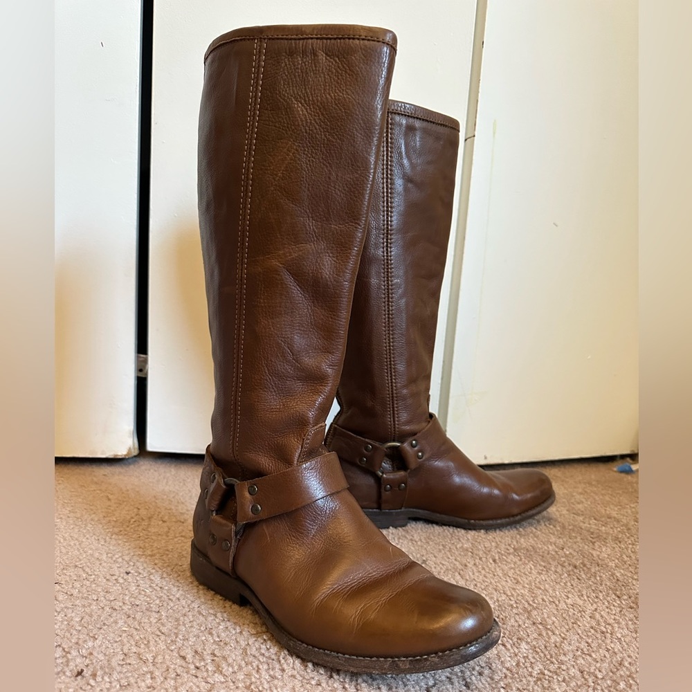 Frye Phillip Harness Tall Boots